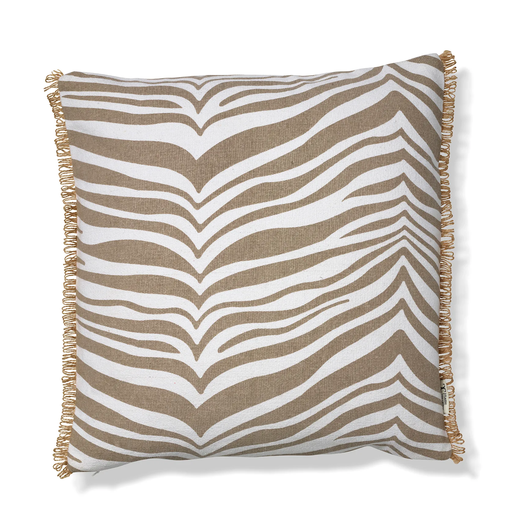 Zebra kussen 50x50 cm, Simply taupe Classic Collection
