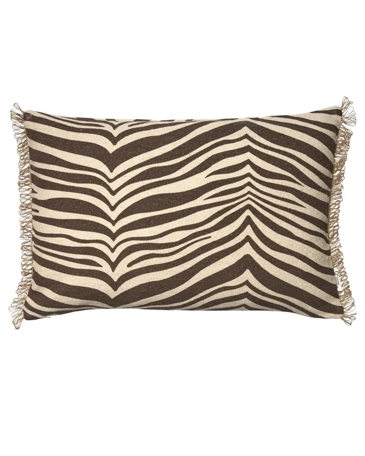 Zebra kussen - bruin-naturel, 40x60 cm - Classic Collection