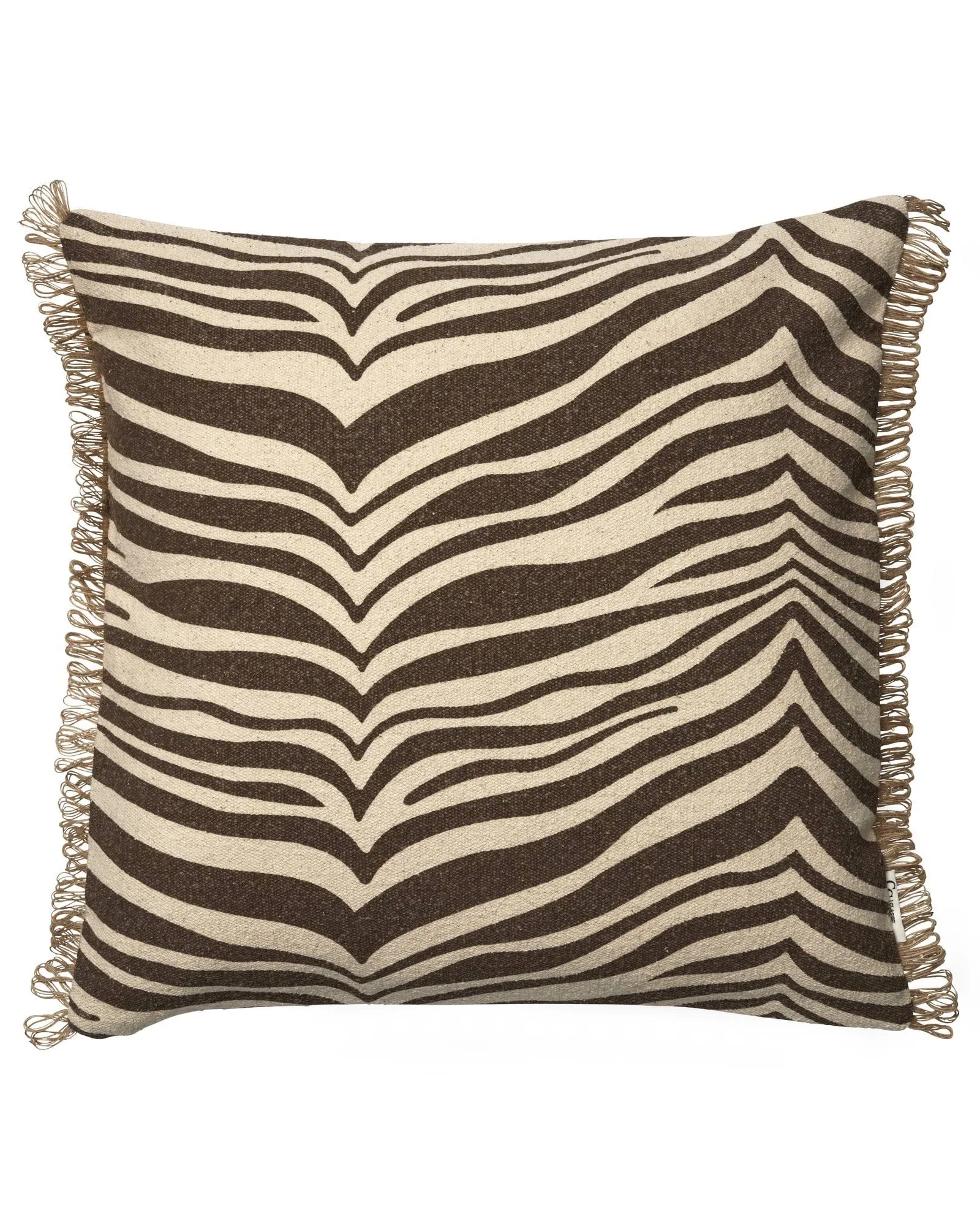 Zebra kussen, bruin-naturel, 50x50 cm Classic Collection