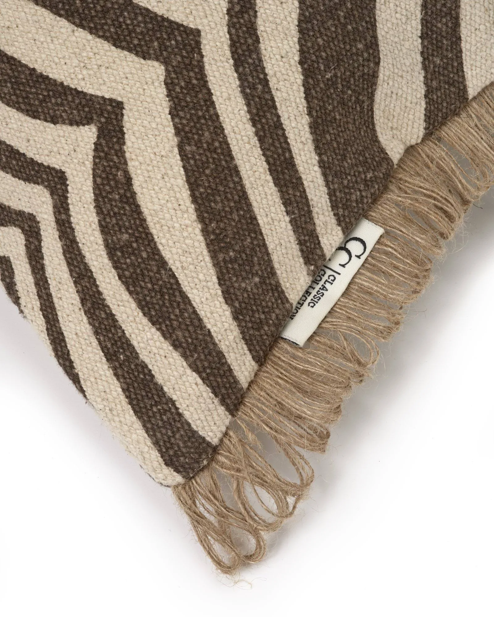 Zebra kussen, bruin-naturel, 50x50 cm Classic Collection