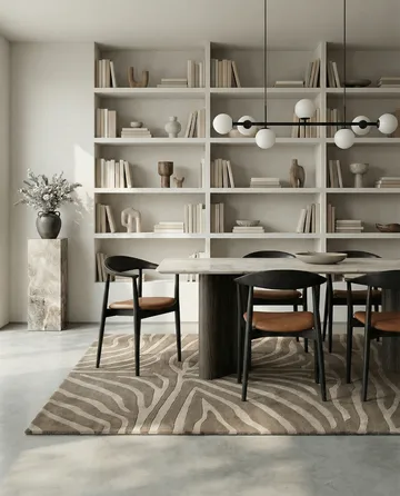 Zebra vloerkleed 250x350 cm - Beige, 200x300 cm - Classic Collection