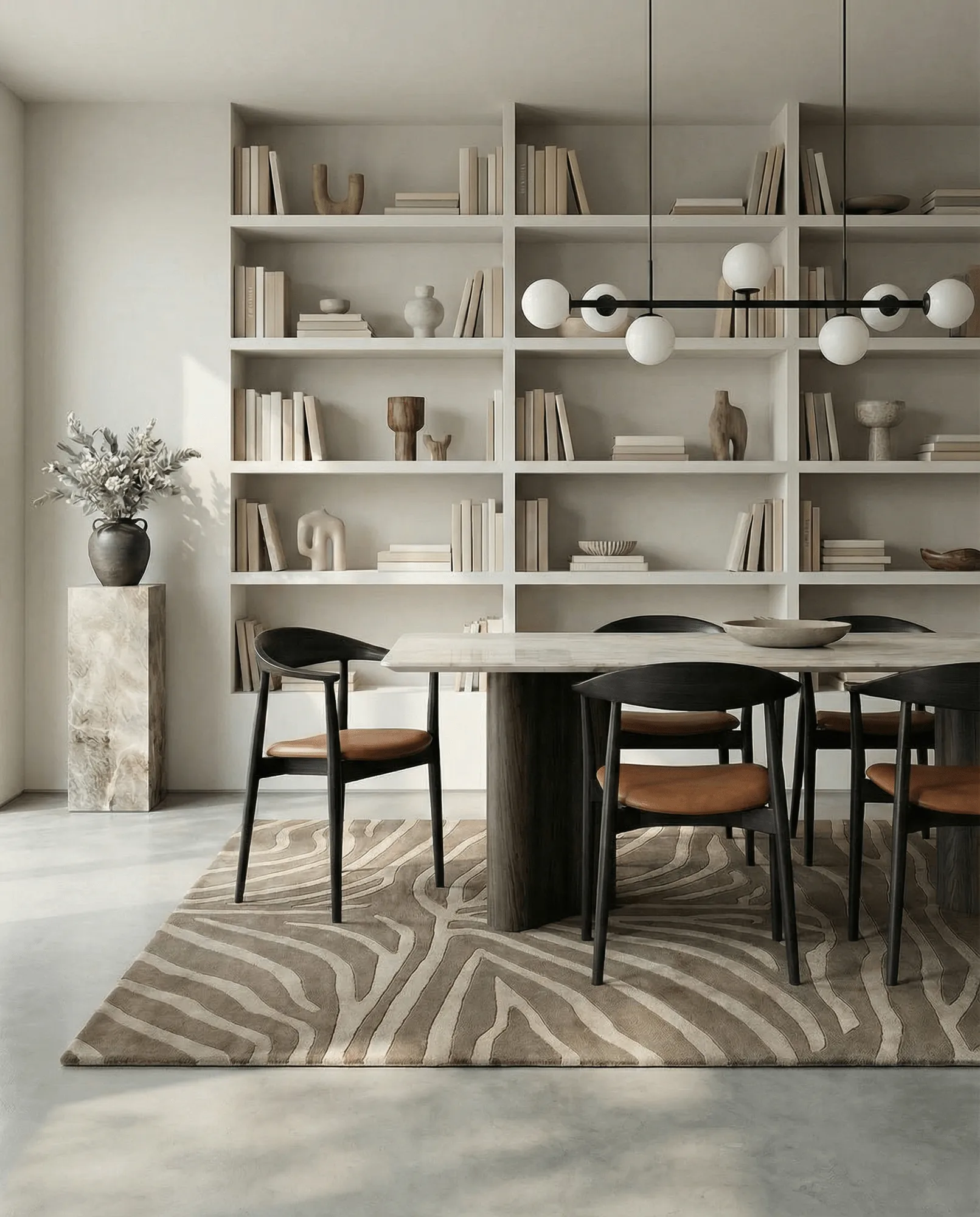 Zebra vloerkleed 250x350 cm, Beige, 250x350 cm Classic Collection