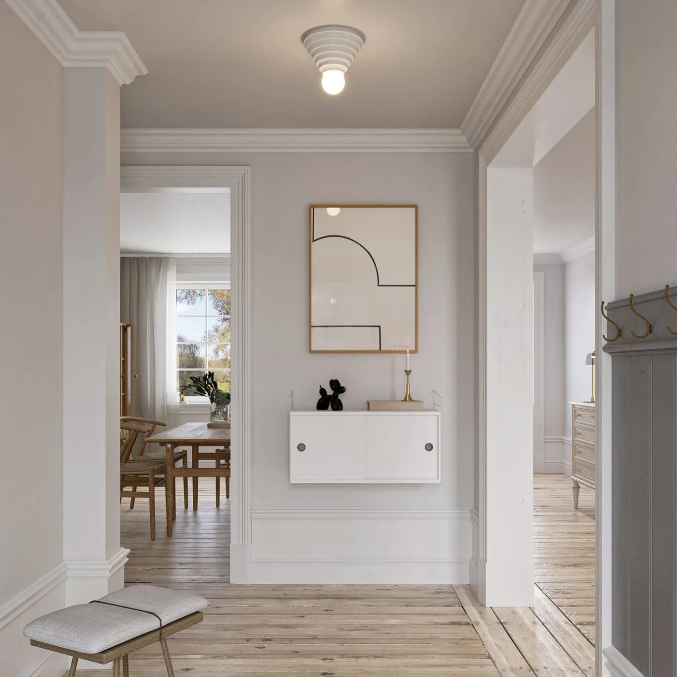 Loop plafondlamp Ø24 cm, White CO Bankeryd