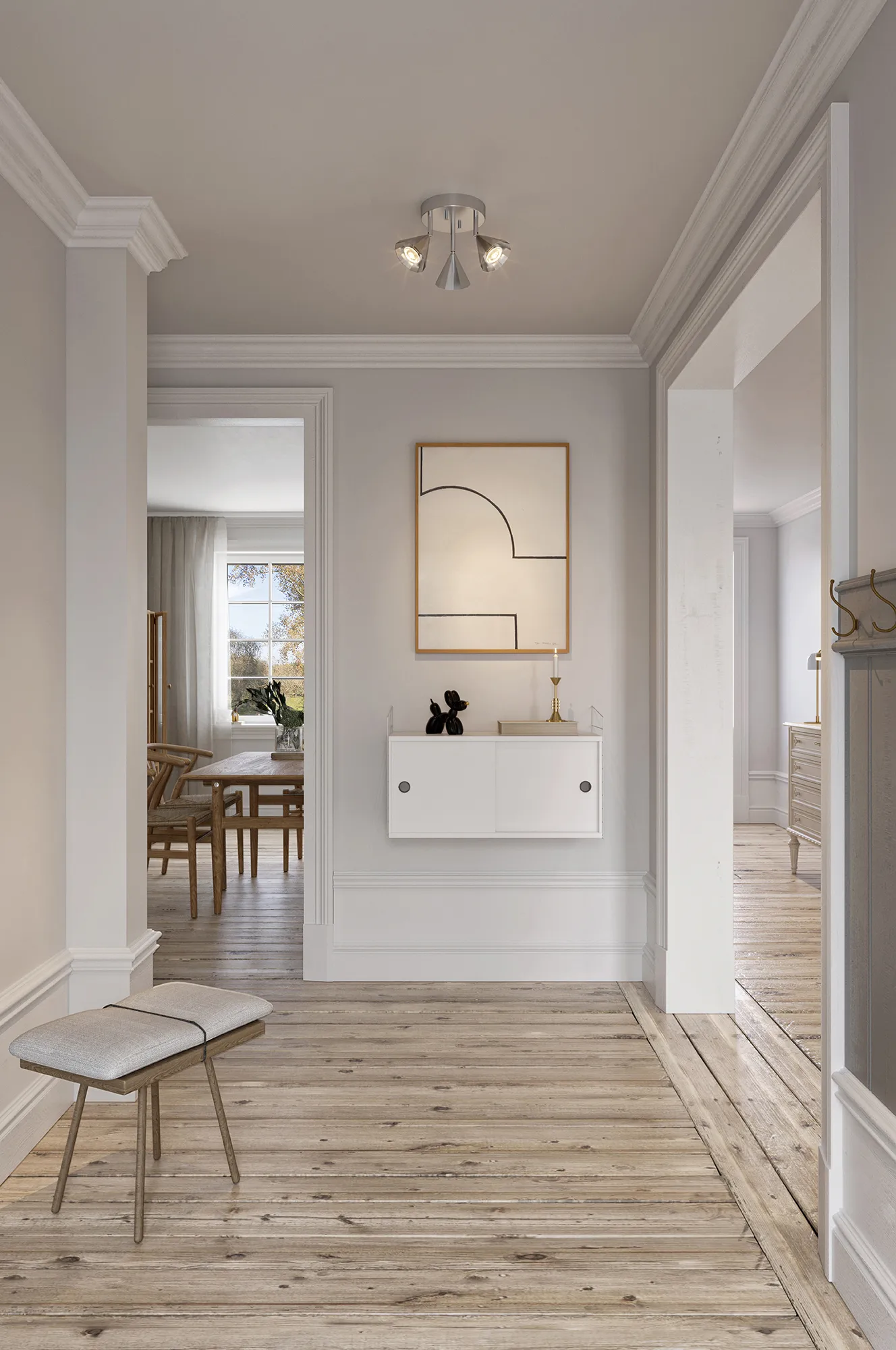 Rain 18 plafondspot, Aluminium CO Bankeryd