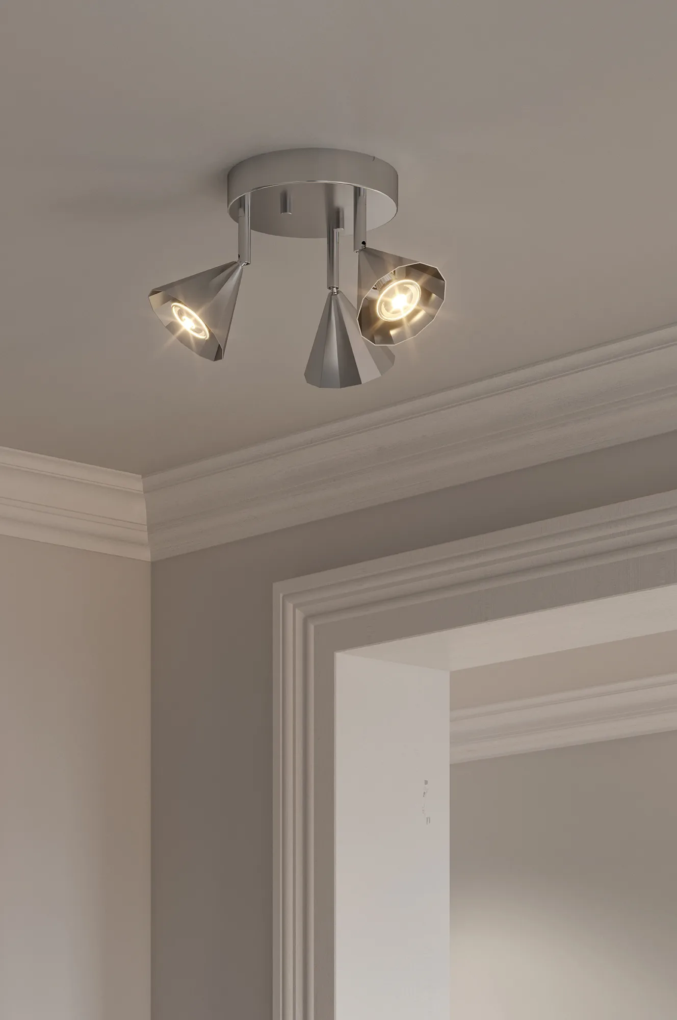 Rain 18 plafondspot, Aluminium CO Bankeryd