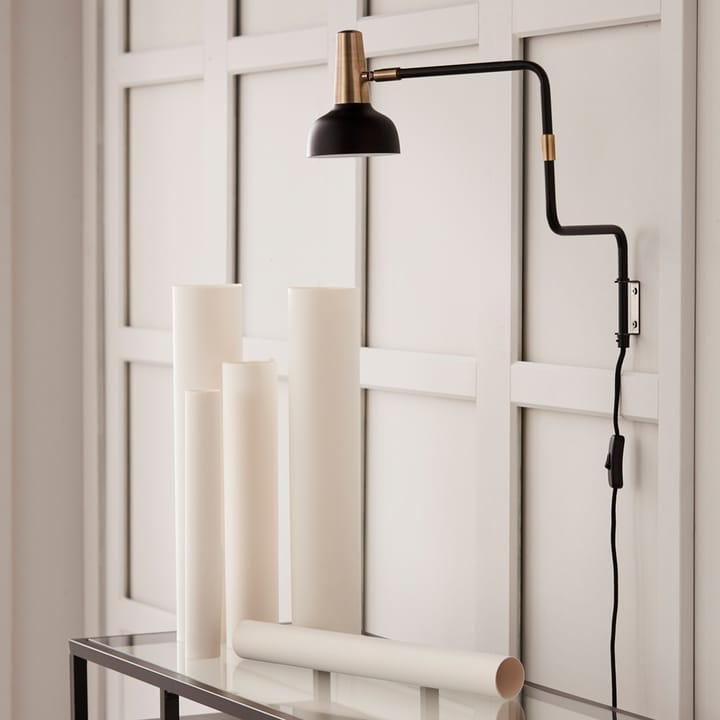 Ray Muurlamp, wit, details in nikkel CO Bankeryd