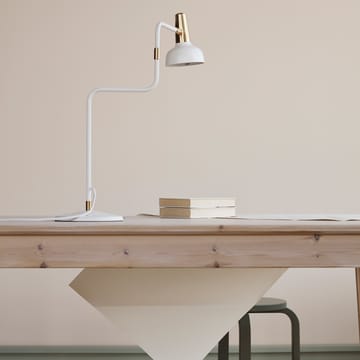 Ray tafellamp - wit, details in nikkel - CO Bankeryd
