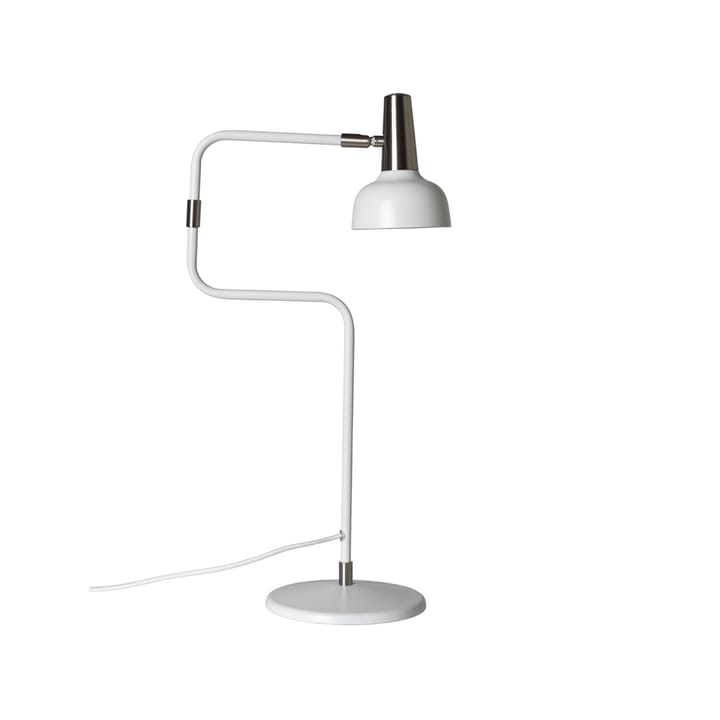 Ray tafellamp - wit, details in nikkel - CO Bankeryd