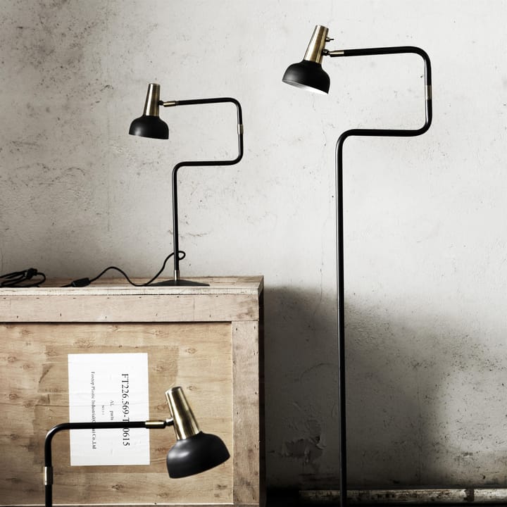 Ray tafellamp, zwart-messing CO Bankeryd