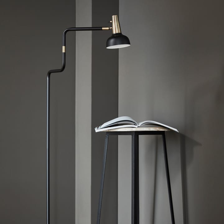 Ray Vloerlamp, wit, details in nikkel CO Bankeryd