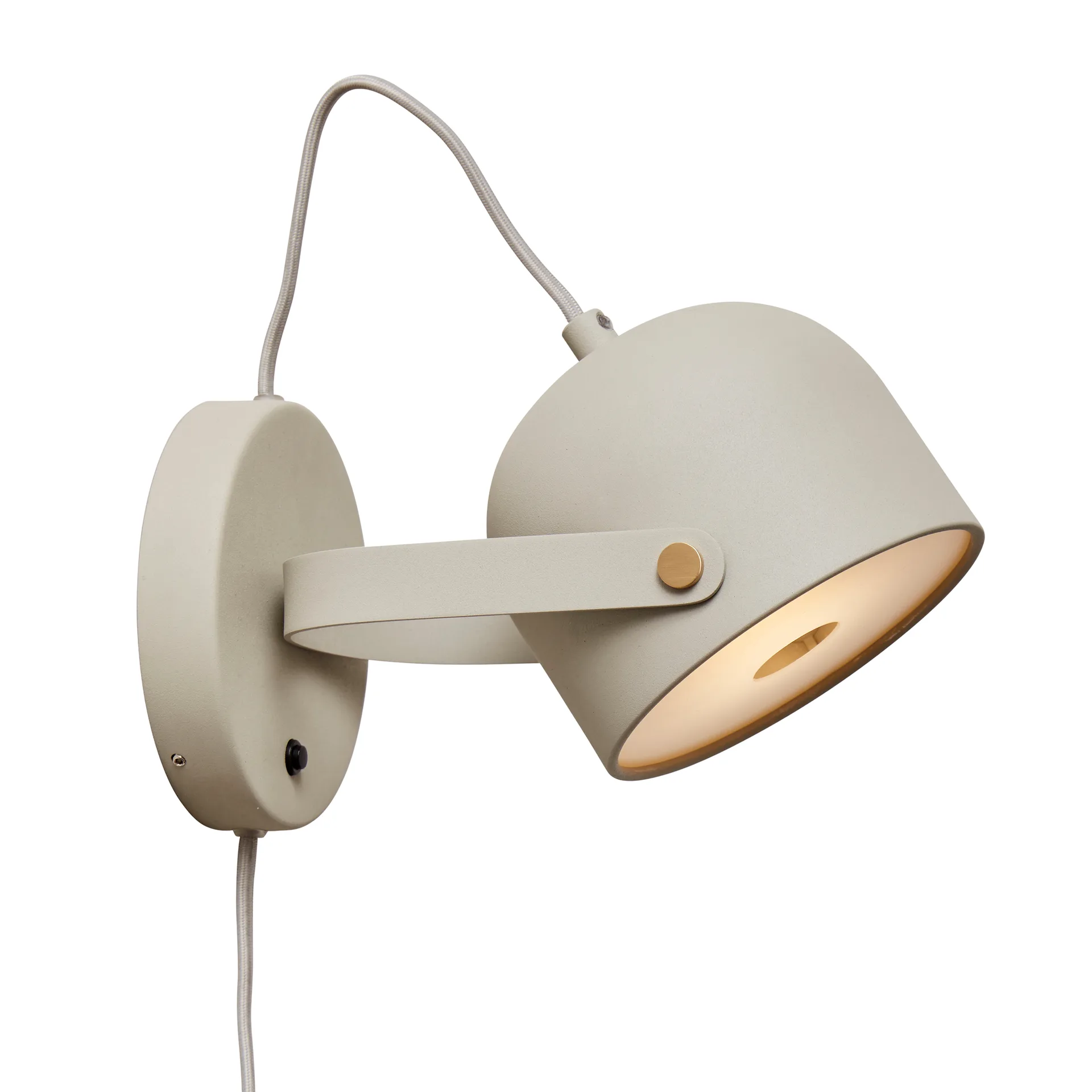 Svejk 13 muurlamp, Beige-messing CO Bankeryd