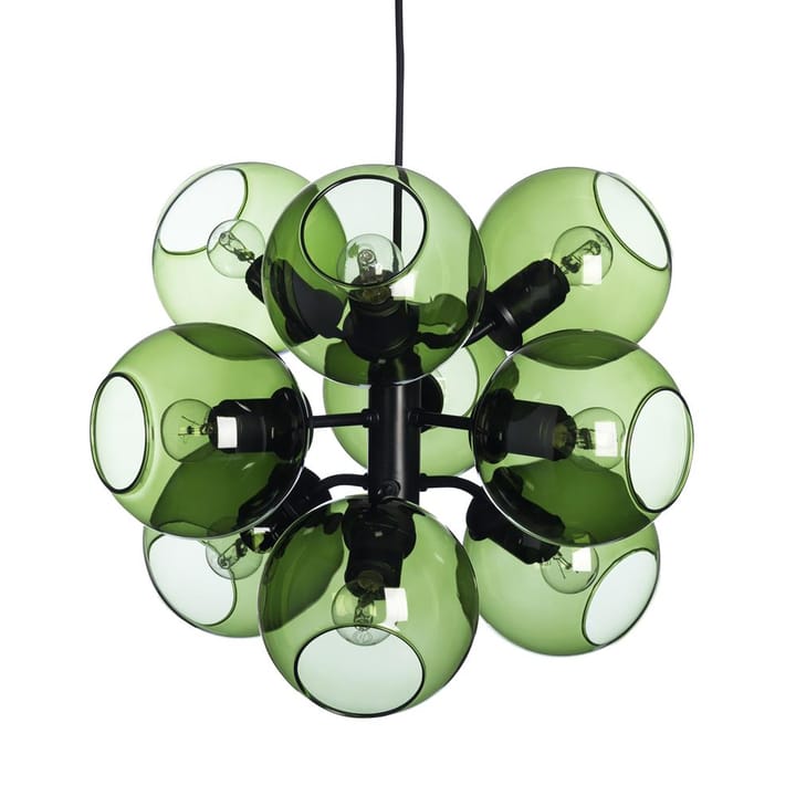 Tage hanglamp - zwart-groen glas - CO Bankeryd