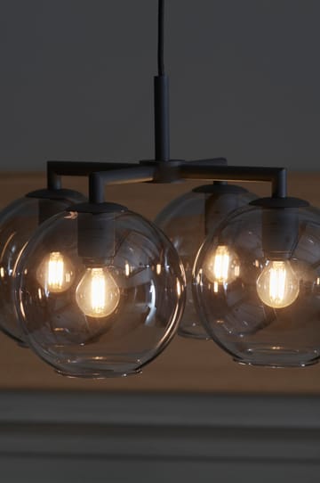Ture hanglamp 30 cm - Zwart-rookkleurig glas - CO Bankeryd