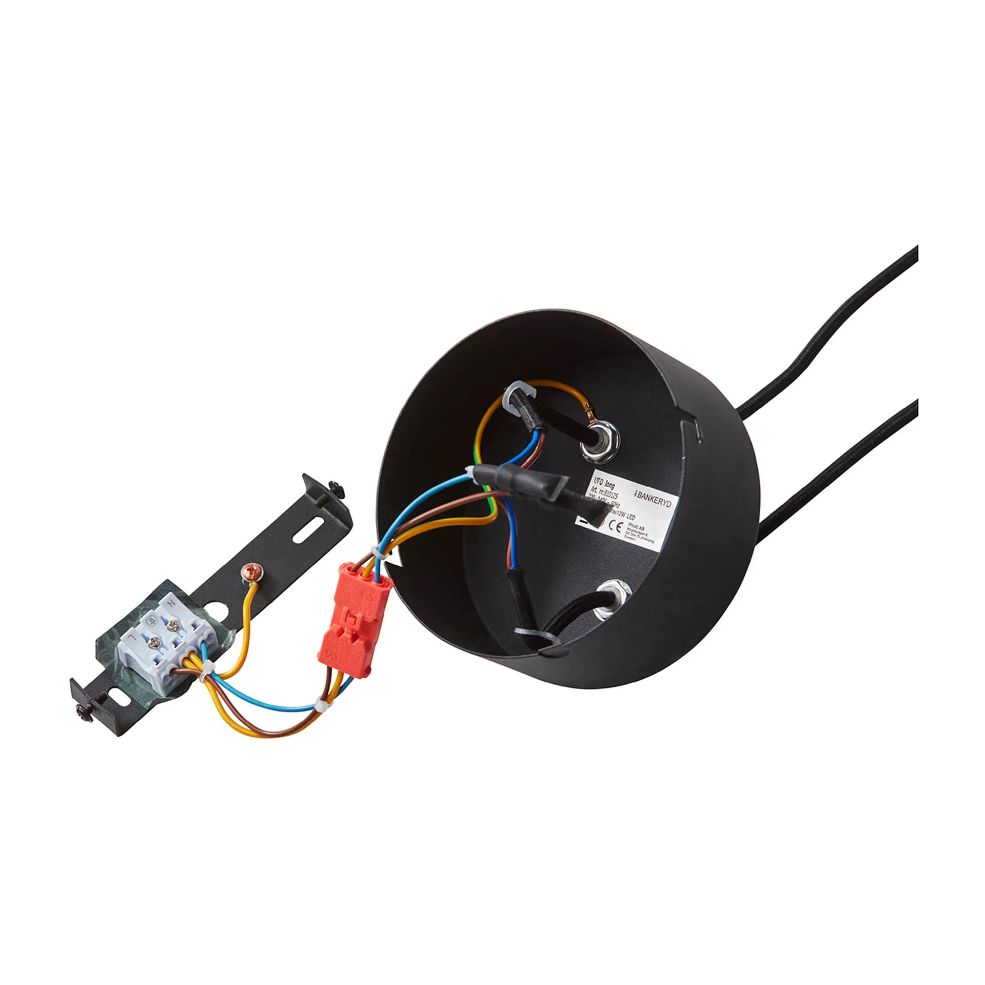 Ufo Long hanglamp, Zwart CO Bankeryd