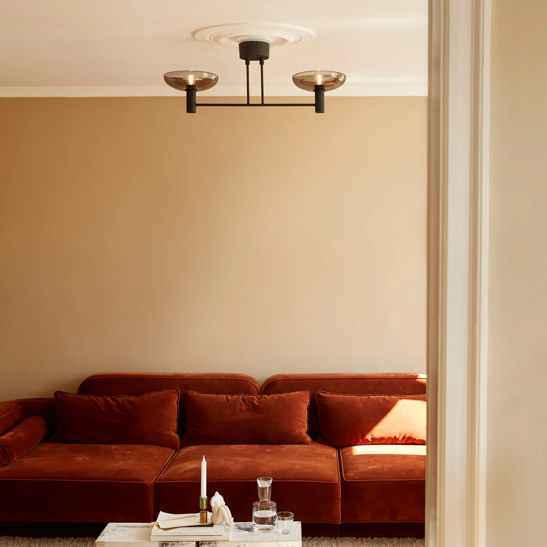 Ufo Long plafonnière, Zwart CO Bankeryd