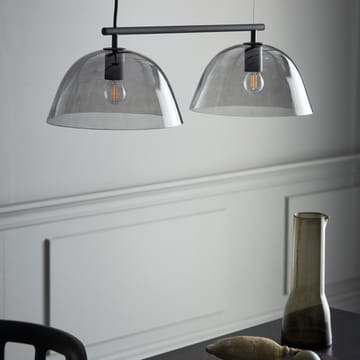Wendo 70 plafondlamp rookkleurig glas - Zwart - CO Bankeryd