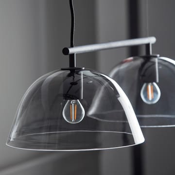 Wendo 70 plafondlamp rookkleurig glas - Zwart - CO Bankeryd