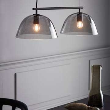 Wendo 70 plafondlamp rookkleurig glas - Zwart - CO Bankeryd