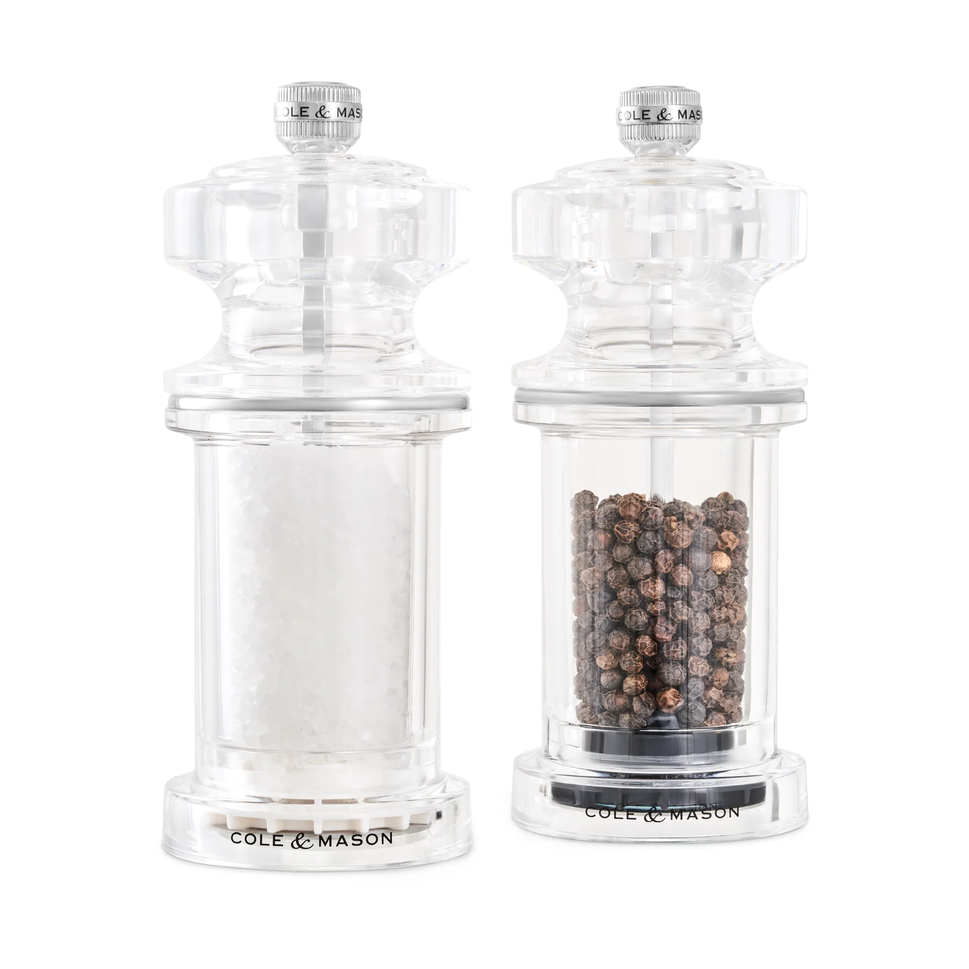 Cole & Mason 605 peper- en zoutmolenset 14,4 cm, Helder  Cole & Mason