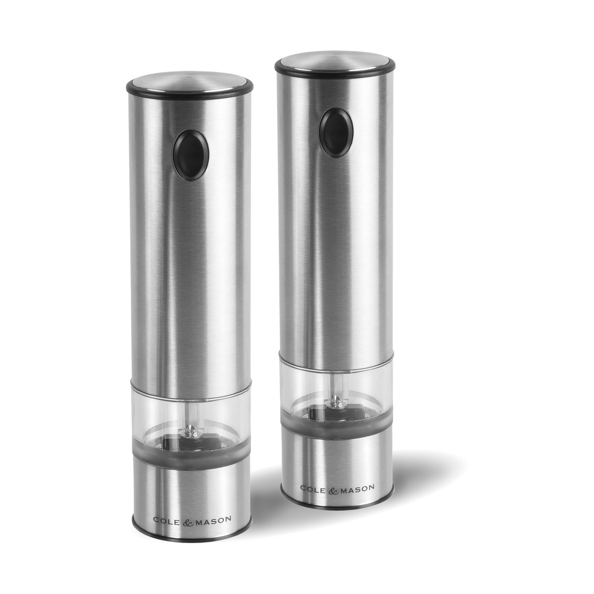 Cole & Mason elektrische peper- & zoutmolen 21 cm Helder