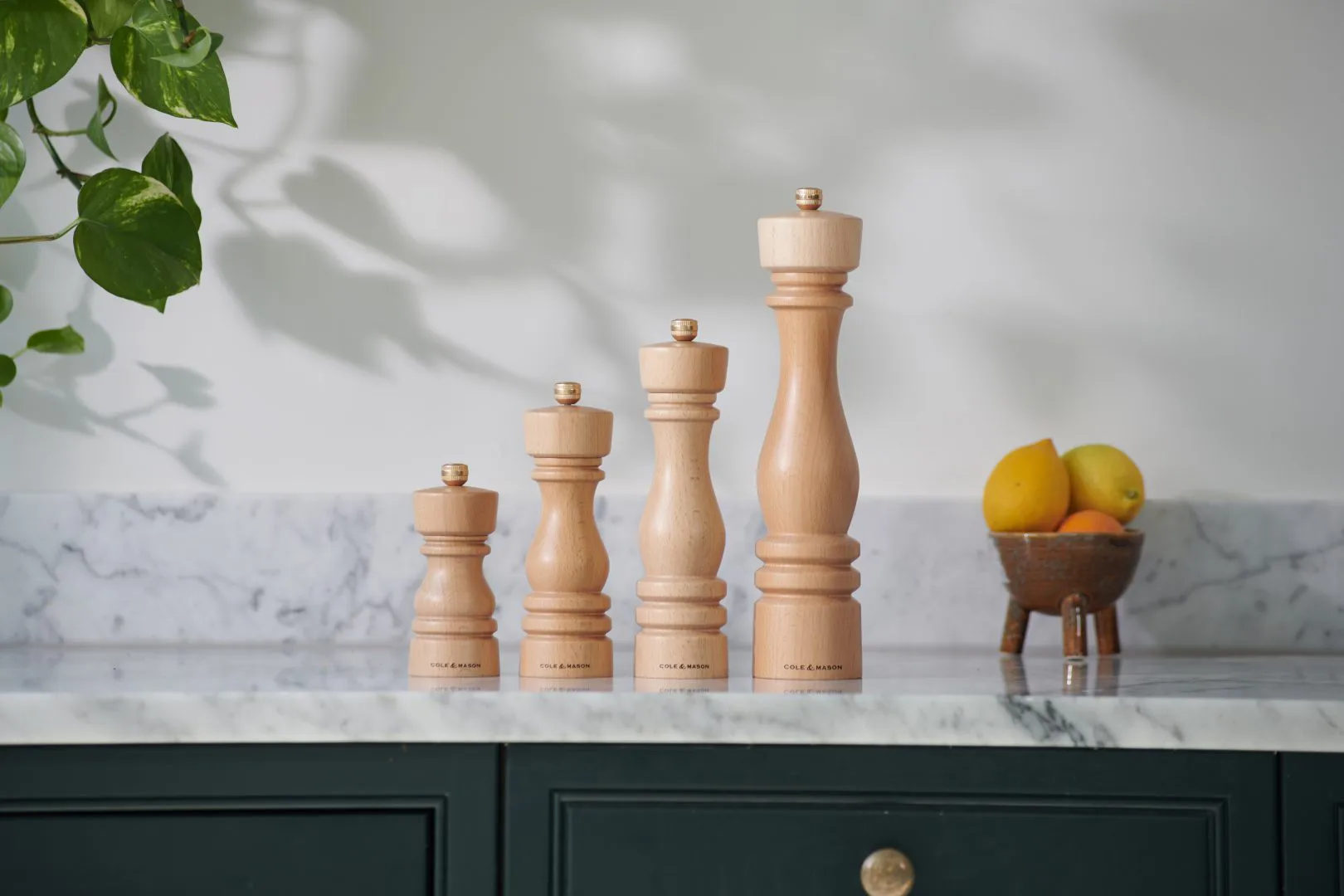 London peper- en zoutmolenset, Natural Cole & Mason