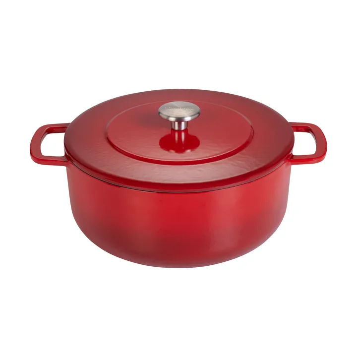 Combekk geëmailleerde gietijzeren braadpan Ø24 cm - Cherry - Combekk