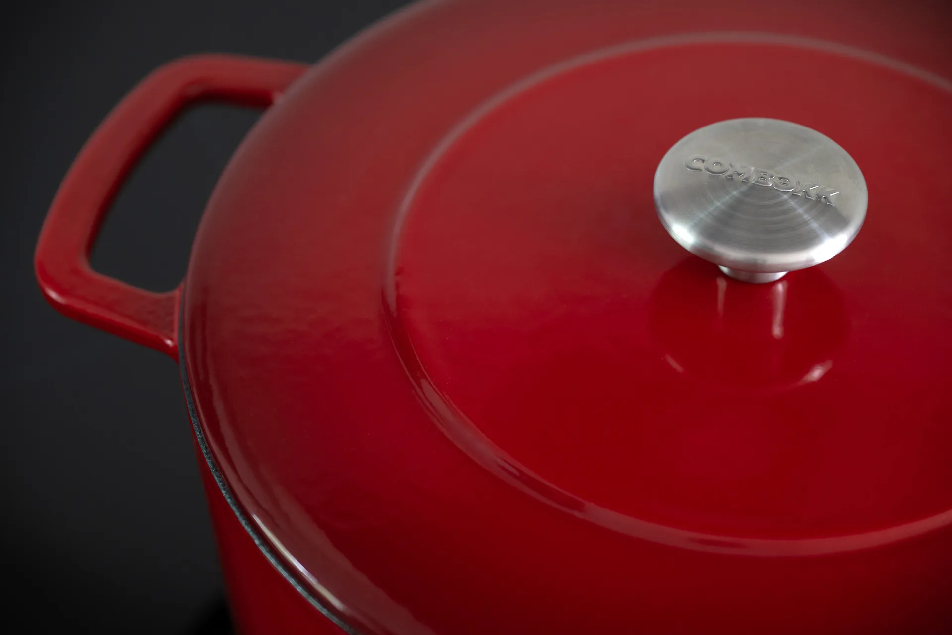 Combekk geëmailleerde gietijzeren braadpan Ø24 cm, Cherry Combekk