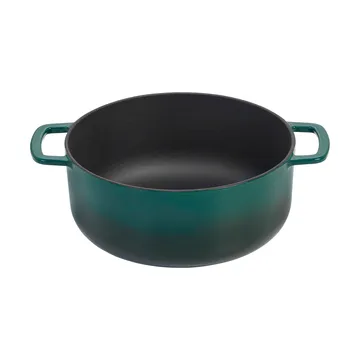 Combekk geëmailleerde gietijzeren braadpan Ø24 cm - Holly Green-gold knob - Combekk