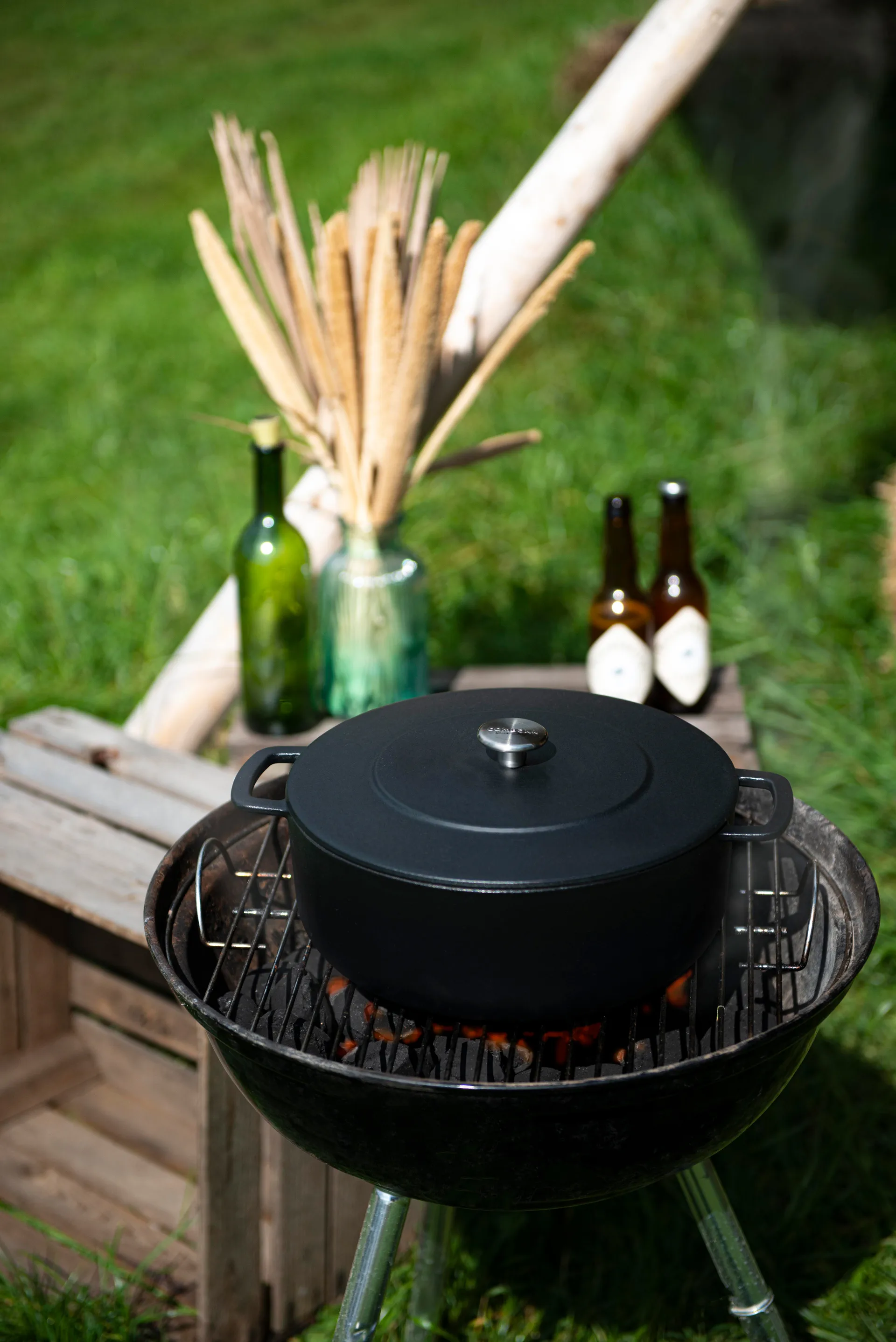 Combekk geëmailleerde gietijzeren braadpan Ø28 cm, Black Combekk