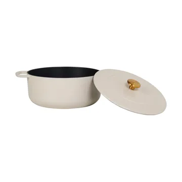 Combekk geëmailleerde gietijzeren braadpan Ø28 cm - Sand-gold knob - Combekk