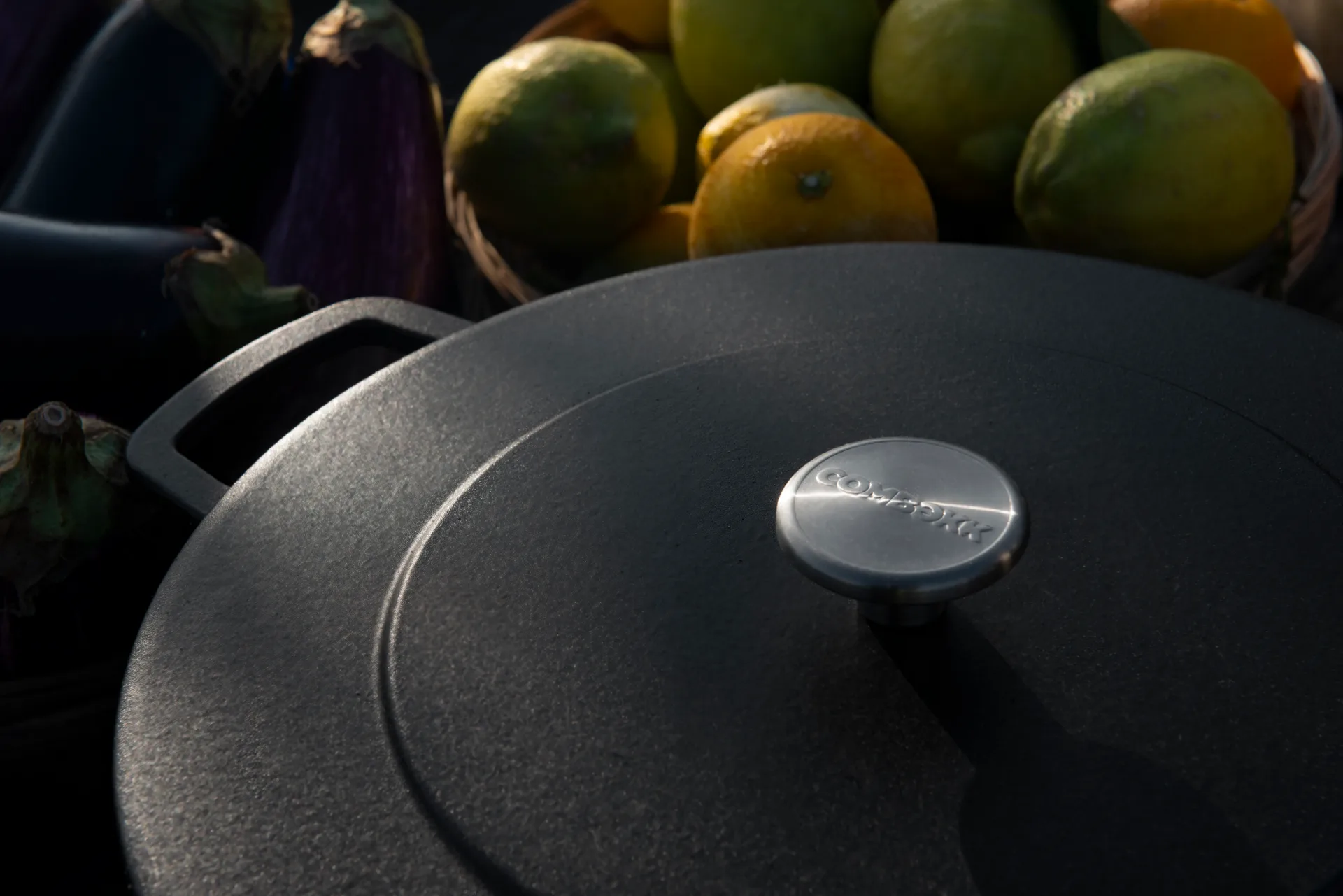 Combekk geëmailleerde gietijzeren braadpan Ø32 cm, Black Combekk