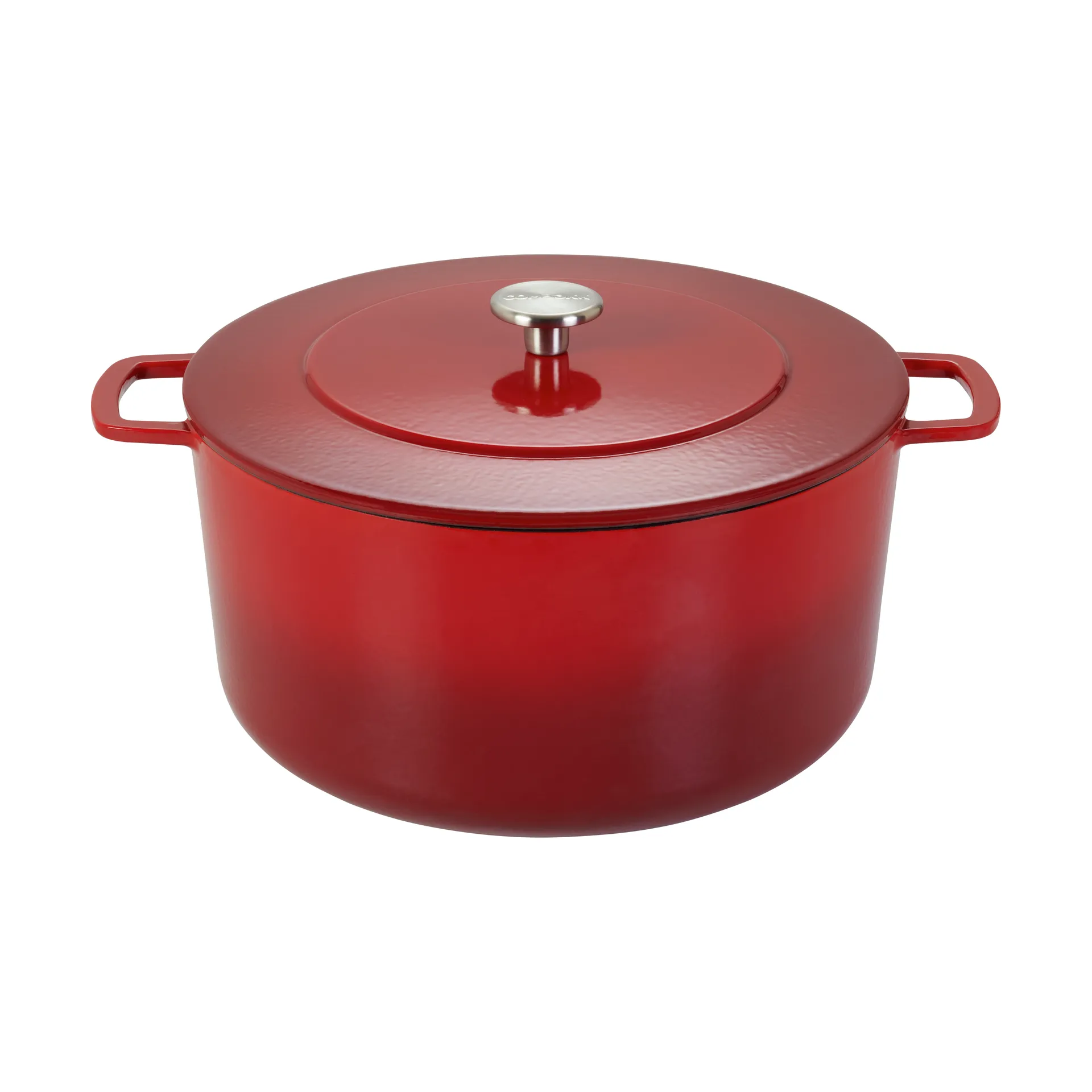 Combekk geëmailleerde gietijzeren braadpan Ø32 cm, Cherry-silver knob Combekk