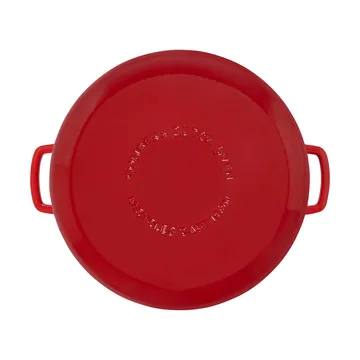 Combekk geëmailleerde gietijzeren braadpan Ø32 cm - Cherry-silver knob - Combekk