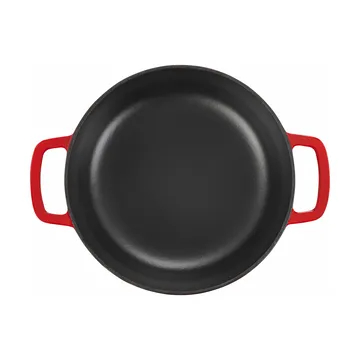 Combekk geëmailleerde gietijzeren braadpan Ø32 cm - Cherry-silver knob - Combekk