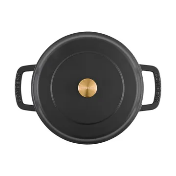 Combekk geëmailleerde sauteerpan gietijzer Ø28 cm - Black-gold knob - Combekk