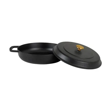 Combekk geëmailleerde sauteerpan gietijzer Ø28 cm - Black-gold knob - Combekk