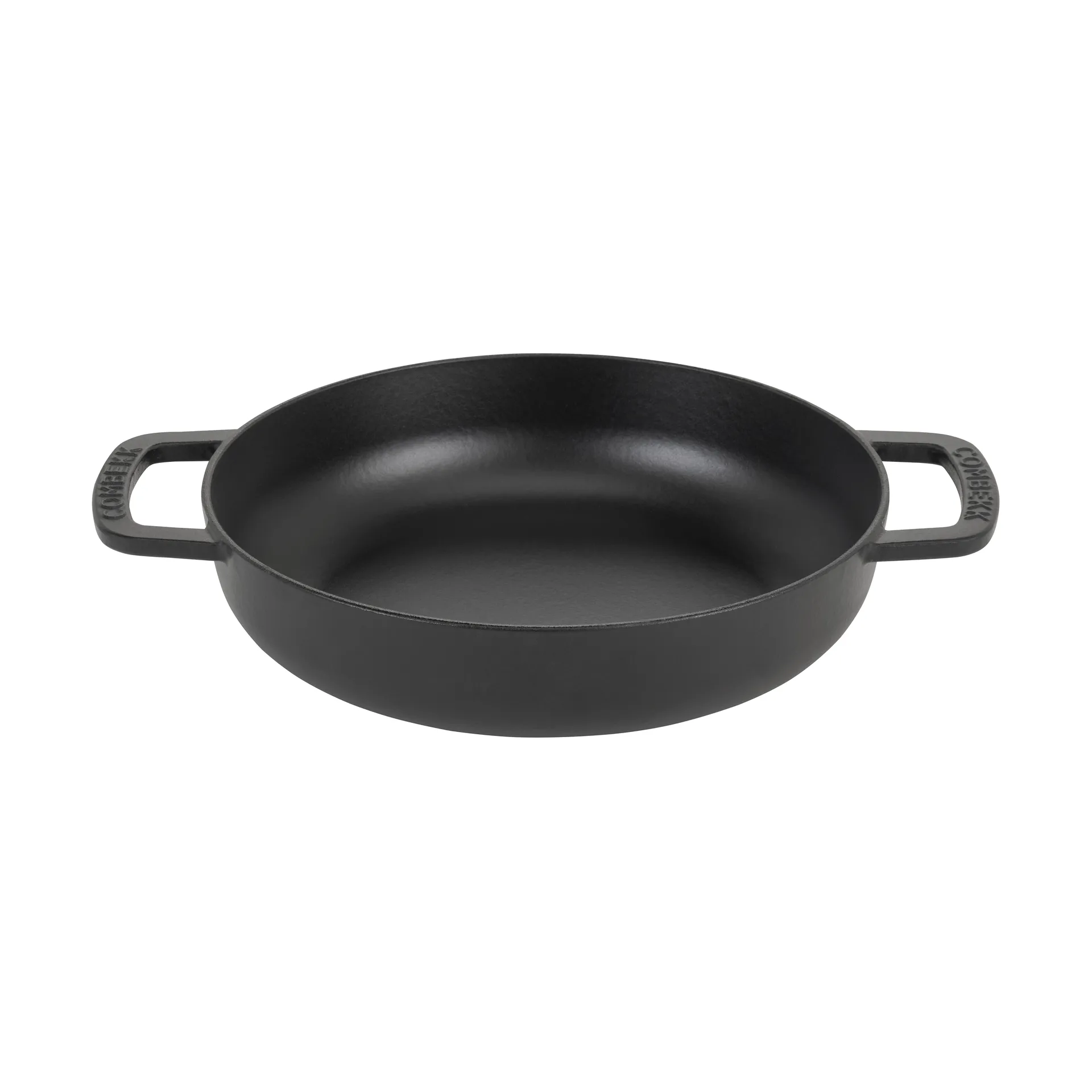 Combekk geëmailleerde sauteerpan gietijzer Ø28 cm, Black-gold knob Combekk