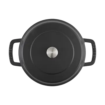 Combekk geëmailleerde sauteerpan gietijzer Ø28 cm - Black-silver knob - Combekk