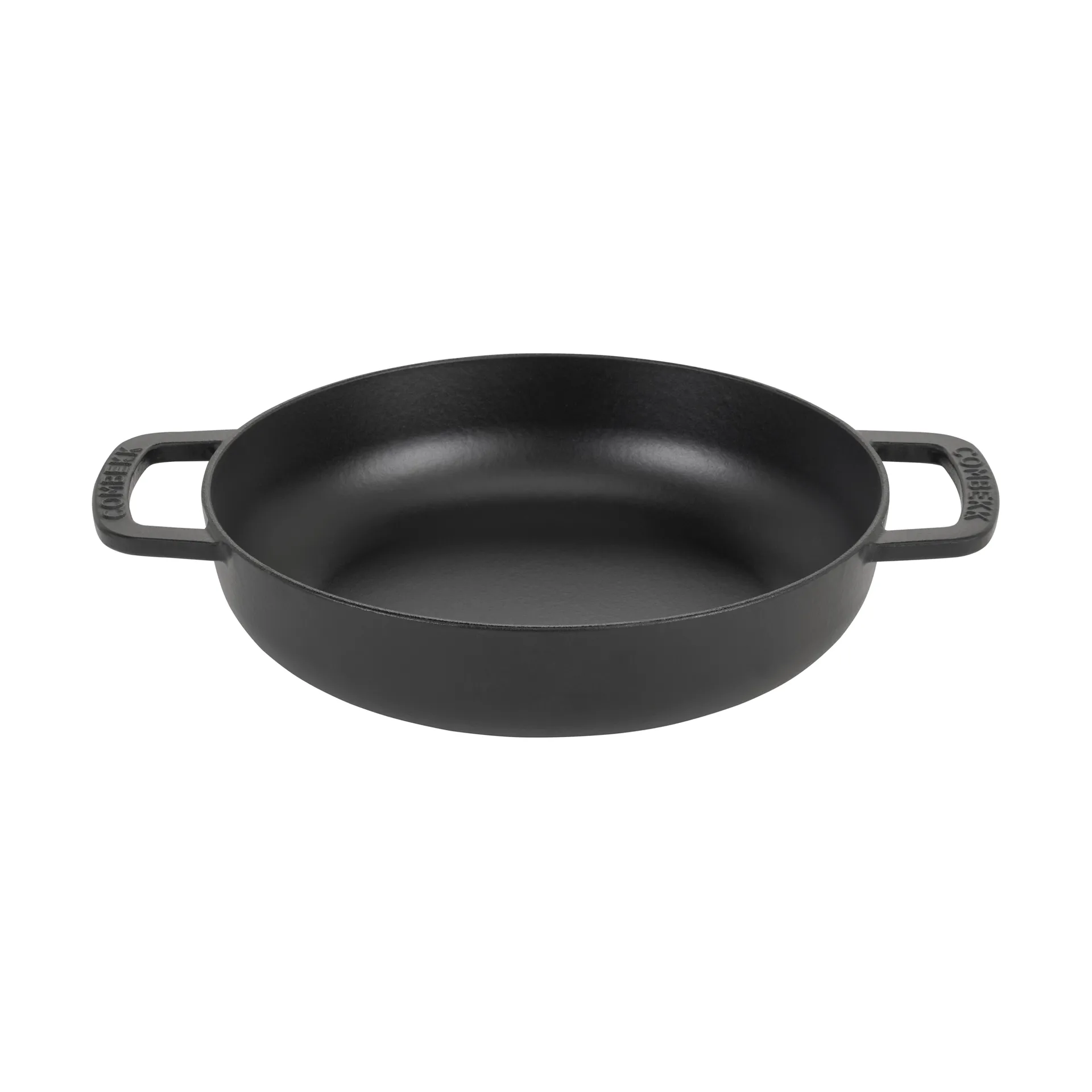 Combekk geëmailleerde sauteerpan gietijzer Ø28 cm, Black-silver knob Combekk