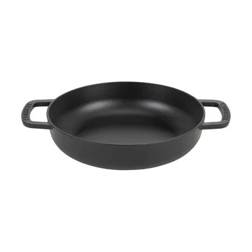 Combekk geëmailleerde sauteerpan gietijzer Ø28 cm - Black-silver knob - Combekk