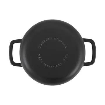 Combekk geëmailleerde sauteerpan gietijzer Ø28 cm - Black-silver knob - Combekk