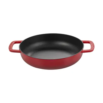 Combekk geëmailleerde sauteerpan gietijzer Ø28 cm - Cherry-silver knob - Combekk