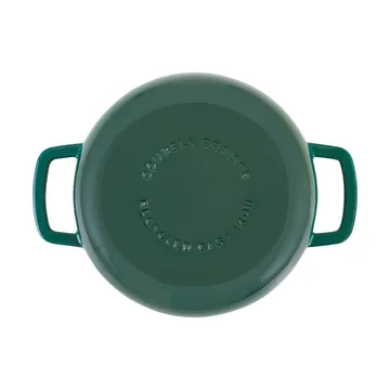 Combekk geëmailleerde sauteerpan gietijzer Ø28 cm - Holly Green-gold knob - Combekk