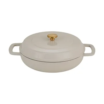 Combekk geëmailleerde sauteerpan gietijzer Ø28 cm - Sand-gold knob - Combekk