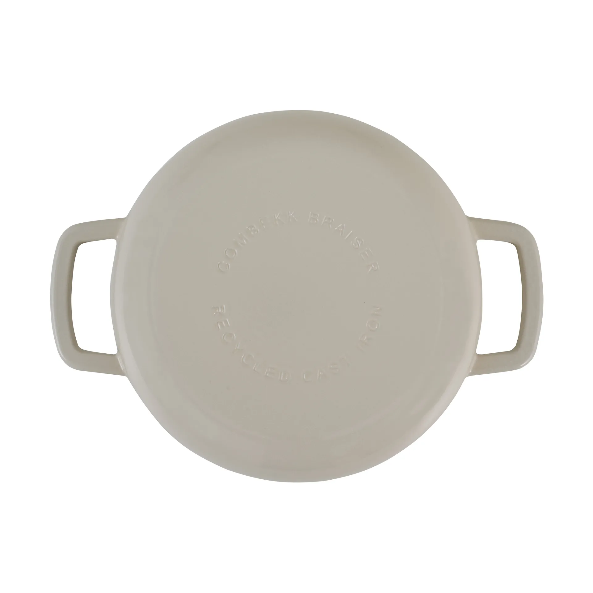 Combekk geëmailleerde sauteerpan gietijzer Ø28 cm, Sand-gold knob Combekk
