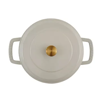 Combekk geëmailleerde sauteerpan gietijzer Ø28 cm - Sand-gold knob - Combekk