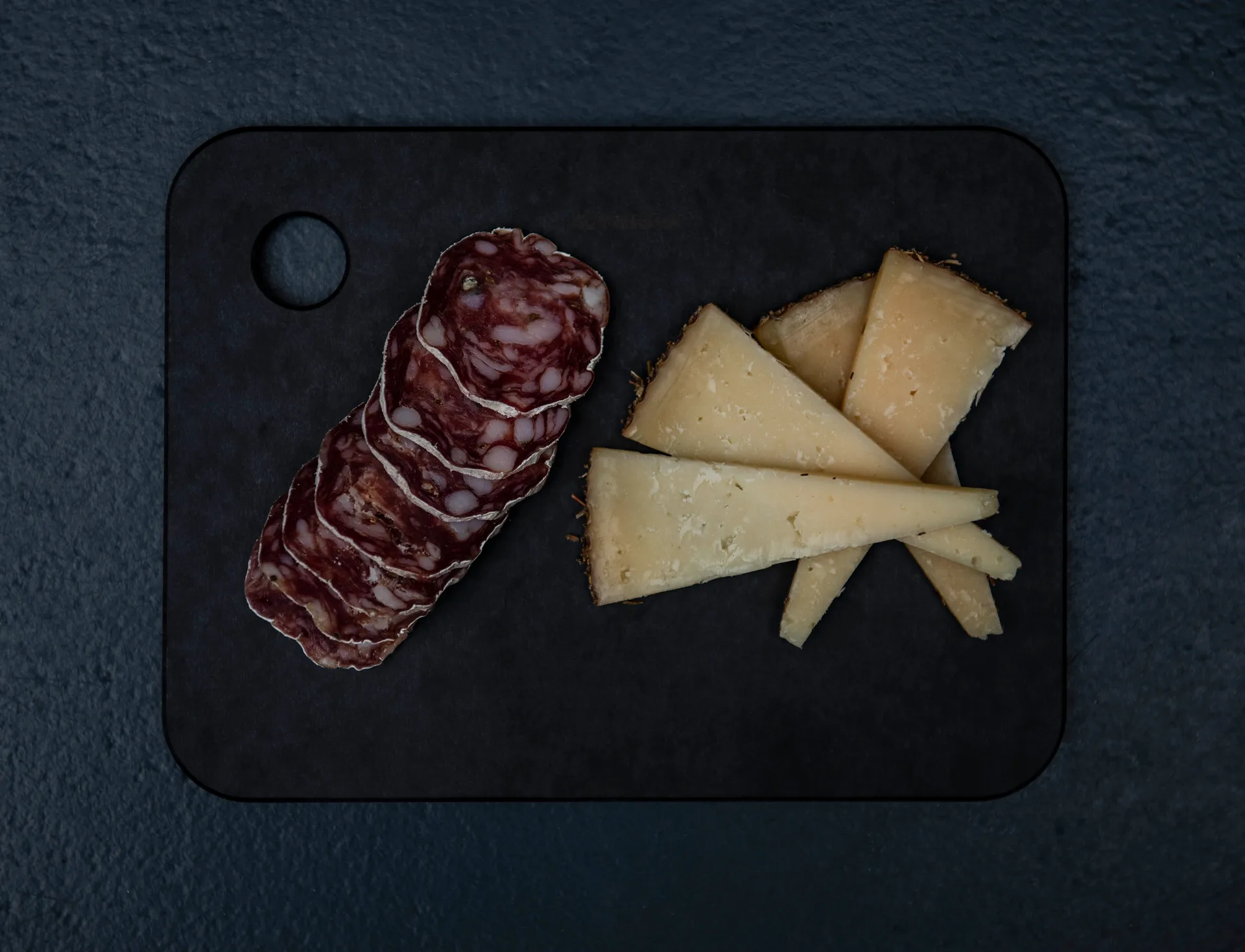 Combekk snijplank hout 2-delig, Black Combekk