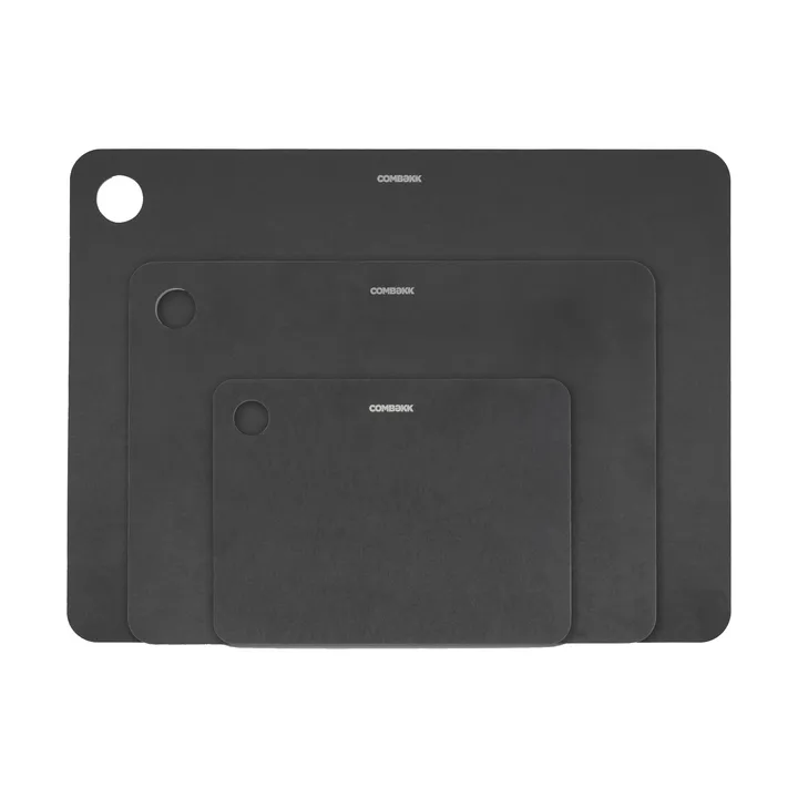 Combekk snijplank hout 3-delig - Black - Combekk