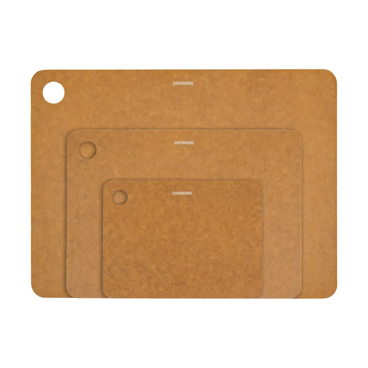Combekk snijplank hout 3-delig - Brown - Combekk