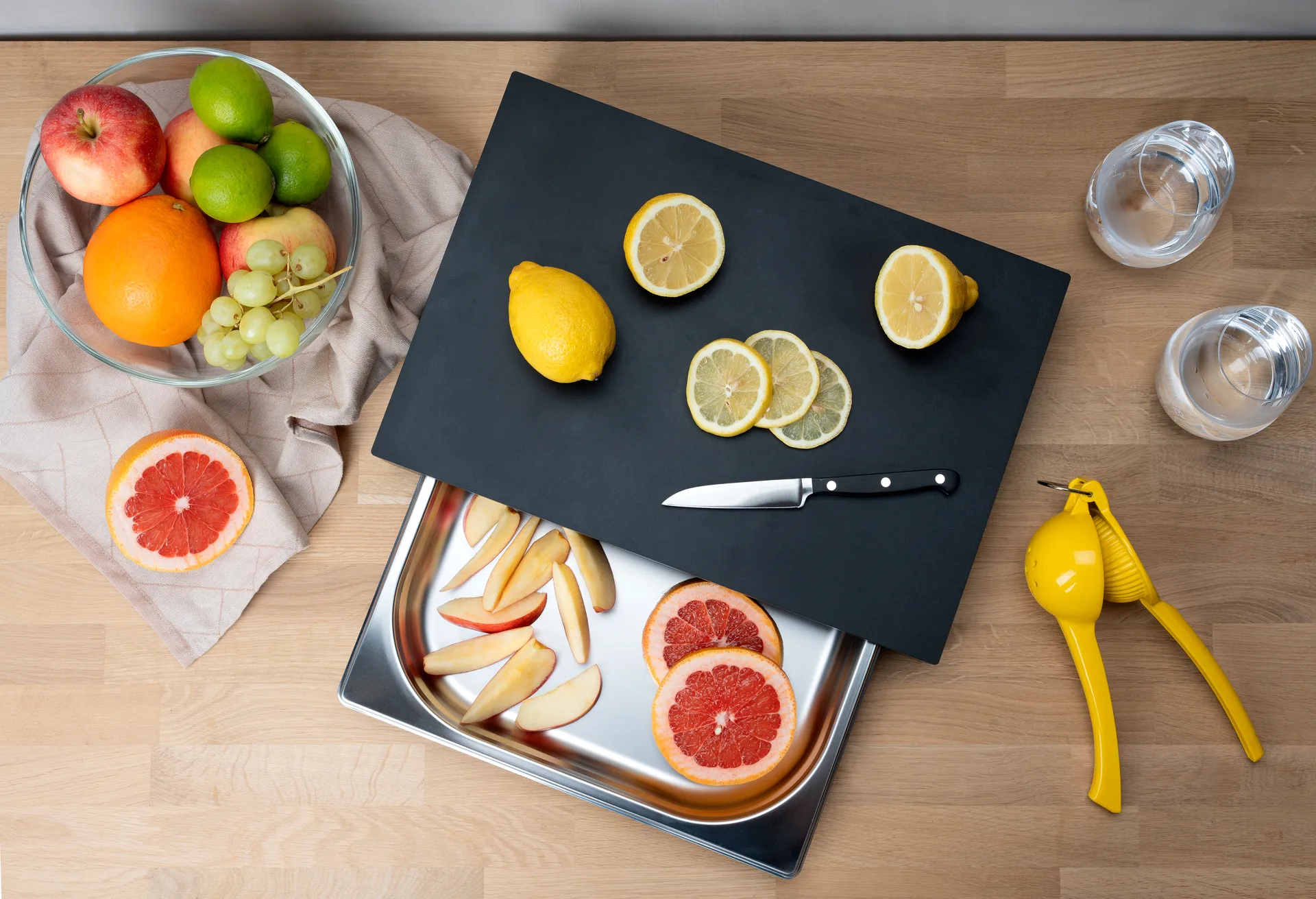 Duracore snijplank met lade, 39x27 Continenta